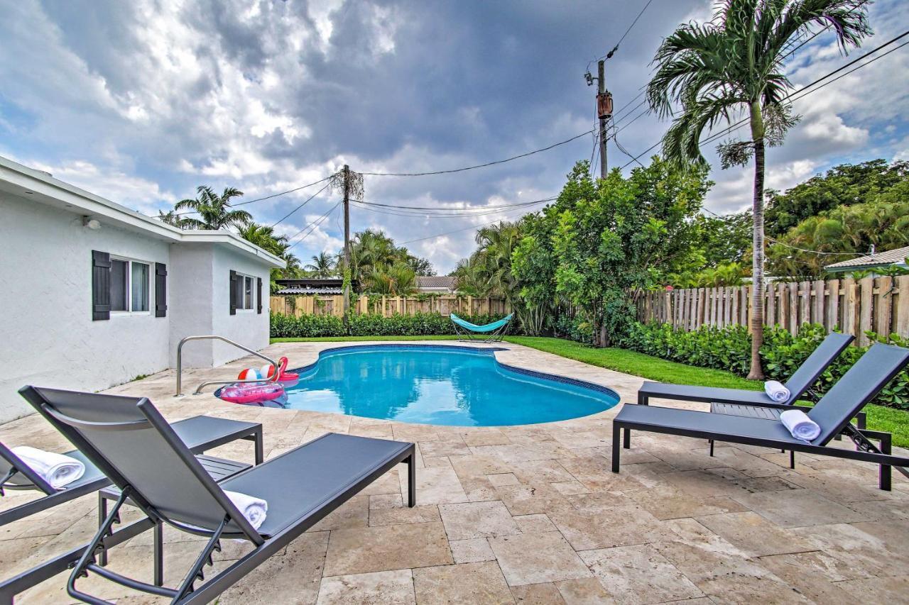 Villa The Teal House - Pool And Yard, 2 Mi To Beach à Fort Lauderdale Extérieur photo